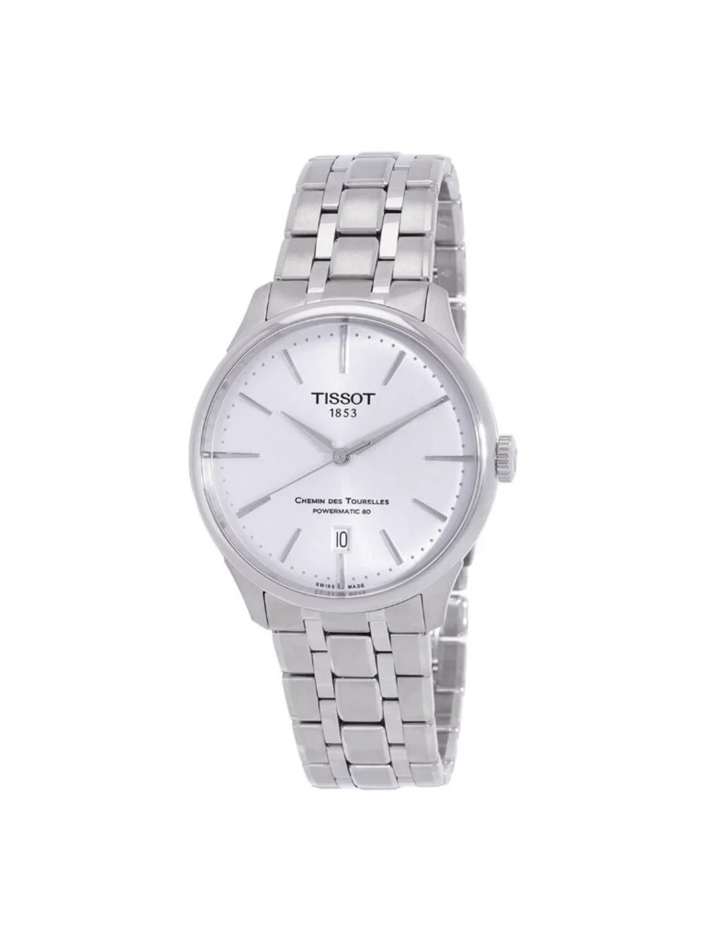 NWT Tissot Chemin Des Tourelles Automatic Silver Dial Men's Watch